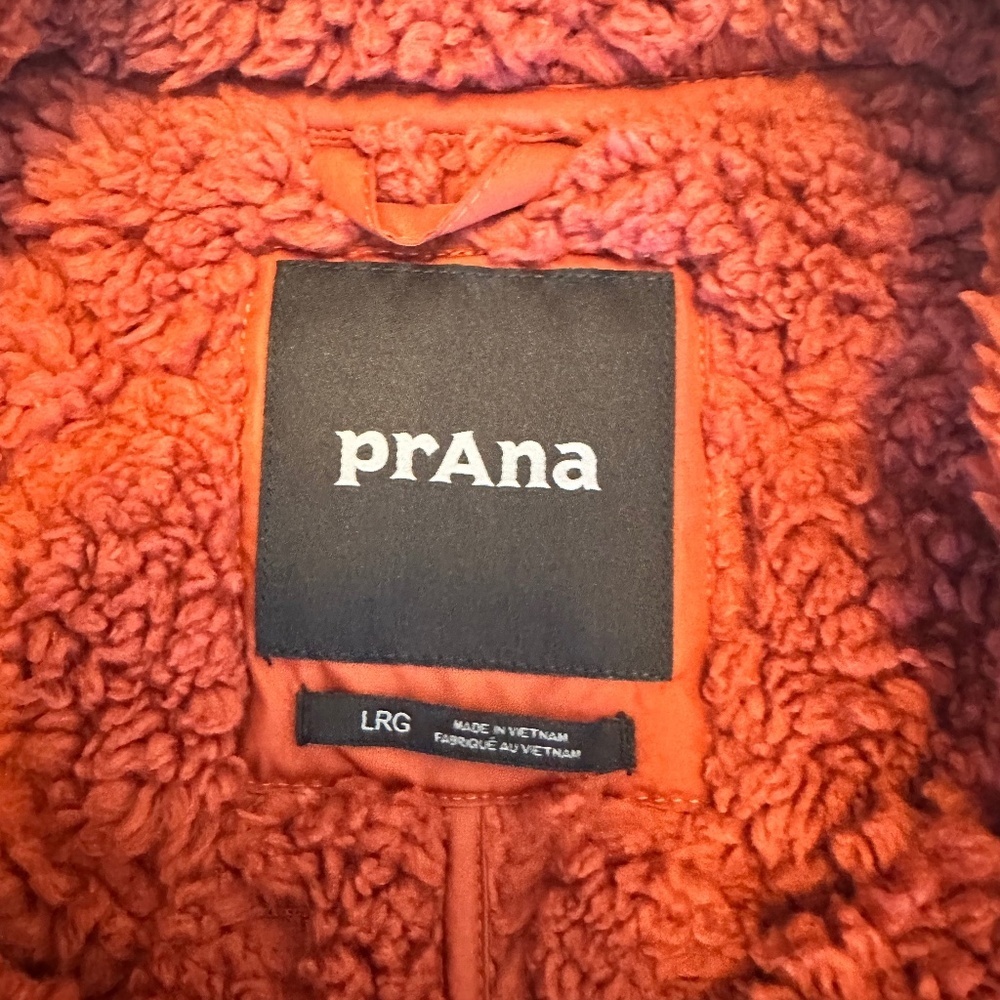 Prana Esla Insulated Vest Women’s Large Burnt Orange Quilted NWOT - Picture 3 of 5